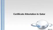 certificate attestation Qatar