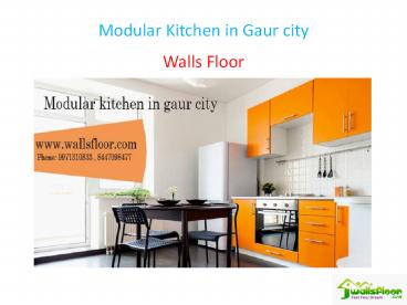 Modular Kitchen in Gaur city
