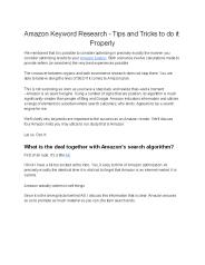 What are Amazon Marketing Strategies to improve your business?