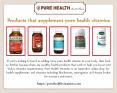 Products that supplement pure health vitamins