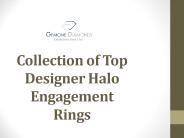 Collection of top designer halo engagement rings
