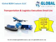 Transportation & Logistics Executives Email List