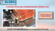 Consumer Electronics (Manufacturing) Mailing Leads