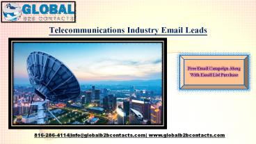 Telecommunications Industry Email Leads