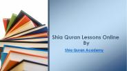 Shia Lessons Online