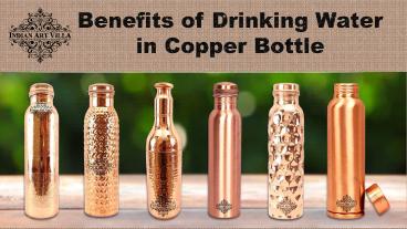 Benefits of drinking water in copper bottle | IndianArtVilla