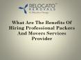 What are the Benefits of Hiring Professional Packers and Movers PowerPoint PPT Presentation