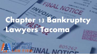 Chapter 13 Bankruptcy Lawyers Tacoma