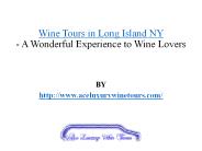 Best Long Island Wine Tours