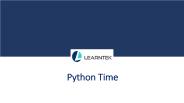 Python Time