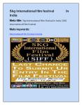 Top International Film Festival in India |SKG International Film Festival (1) PowerPoint PPT Presentation