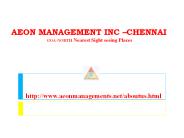 (((Aeon))) Management Inc Chennai Velachery *******