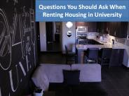 Questions You Should Ask When Renting Housing in University
