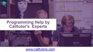 Programming Help By Calltutors | Programming Assignement Help