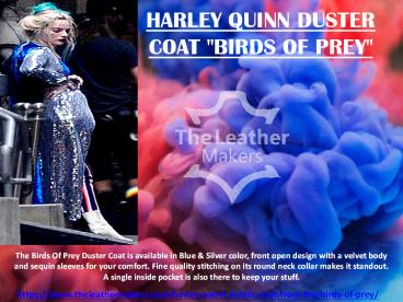 HARLEY QUINN DUSTER COAT 