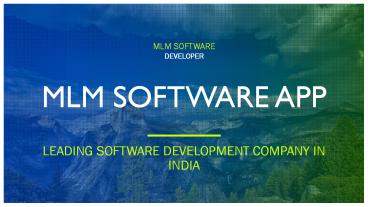 Are You Looking for the quality MLM Software?