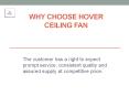 WHY CHOOSE HOVER CEILING FAN PowerPoint PPT Presentation