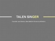 Talen Singer - Field Coach From Pennsylvania