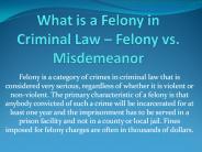 Felony defense attorney
