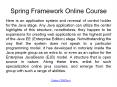 Spring Framework Online Course | Best Spring Framework Certification PowerPoint PPT Presentation