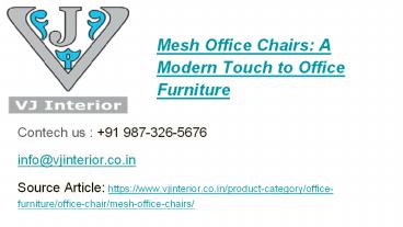 Mesh Office Chair