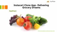 Instacart Clone App- Delivering Grocery Dreams