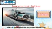 Transportation Industry Email Leads