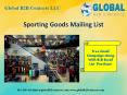 Sporting Goods Mailing List
