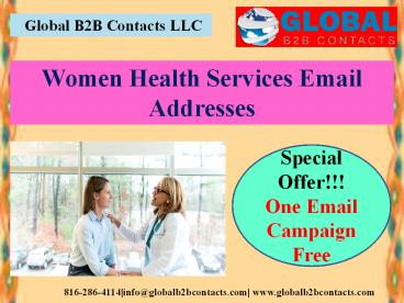 Women Health Services Email Addresses
