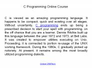 C Programming Online Course | Best C Programming Certification