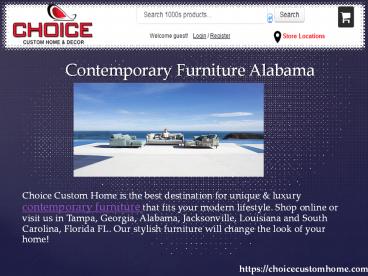 Contemporary Furniture Alabama