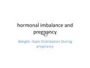 Hormonal imbalance and pregnancy