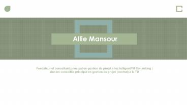 Allie Mansour De Montréal, Québec