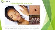 Sleeping With Wet Hair