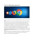 Top 6 Web Browsers for Windows PowerPoint PPT Presentation