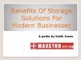 Benefits Of Storage Solutions For Modern Businesses PowerPoint PPT Presentation