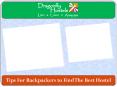 Tips For Backpackers to Find The Best Hostel PowerPoint PPT Presentation