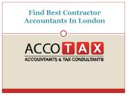 Find Best Contractor Accountants In London