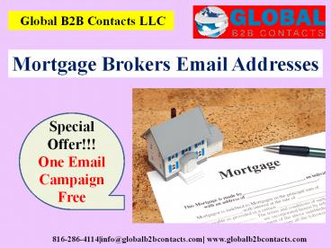 Mortgage Brokers Email Addresses