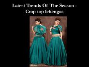 Crop Top Lehenga Designs For Women