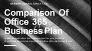 Comparison of Office 365 Business Plan