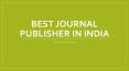 Journal Publisher in India - Prints Publications PowerPoint PPT Presentation