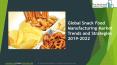 Snack Food Manufacturing Global Market Report 2019