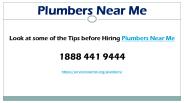 Look at some of the Tips before Hiring Plumbers Near Me