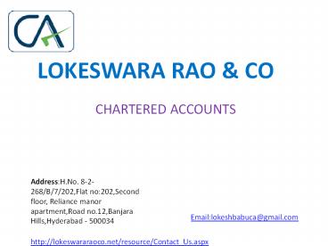 CHARTERED ACCOUNTANT