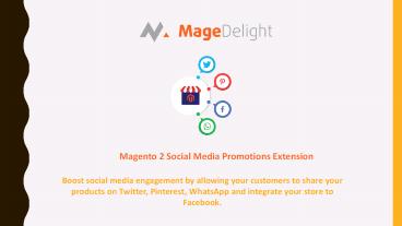 Integrate your Store to Facebook with Social Media Promotions Extension
