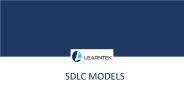 SDLC Models | Software Development Life Cycle Models