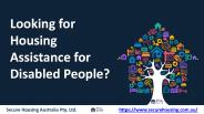 Looking for Housing Assistance for Disabled People?
