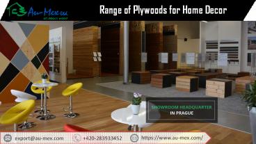 Range of Plywoods for Home Decor