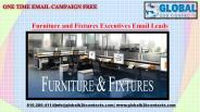 Furniture and Fixtures Executives Email Leads